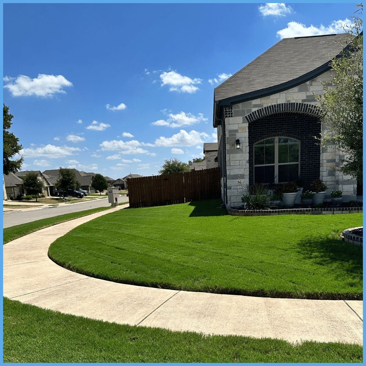 THL Blue Austin Lawn Rehab After | Austin Lawn Care Solutions
